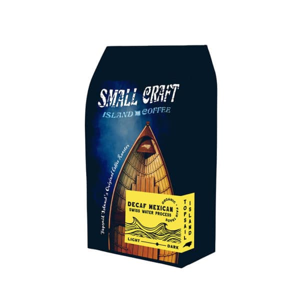 Small Craft Mexican Single Origin Swiss Water Process Decaf Coffee Angle